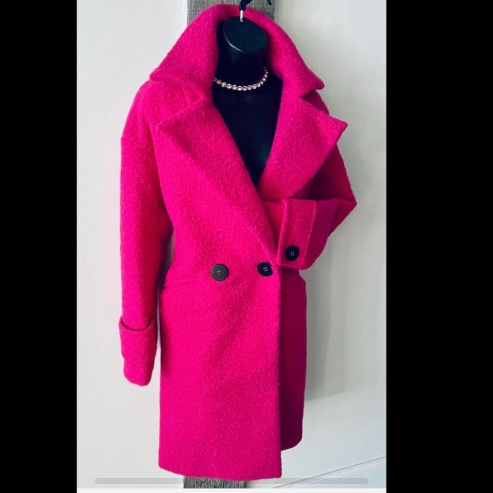 BCBGeneration Pink Double Breasted Coat